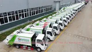 30 units ISUZU rear loader garbage trucks delivered from CEEC factory