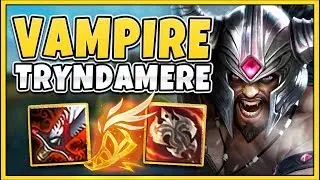*NEW BUILD* #1 TRYNDAMERE GOES FULL LIFESTEAL BUILD (HILARIOUS) - League of Legends