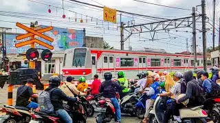 RAILROAD CROSSING !! Perlintasan Kereta KRL JPL 90 Serpong | Model ALKMAAR