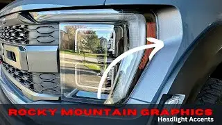 Акценты для фар Raptor от Rocky Mountain Graphics #fordraptor