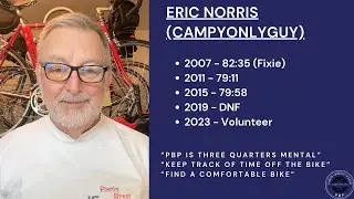 PBP Stories: Eric Norris AKA CampyOnlyGuy - 3 PBPs, 1 DNF & 1 Volunteer