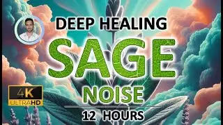 Healing Sage Green Noise | 12 Hours | Improves Sleep and Memory / Menopause & Tinnitus Relief