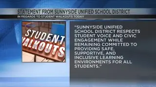 Sunnyside High School students walkout to protest