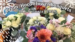 Мини-букеты цветов для выпускного/Hoco своими руками 2024