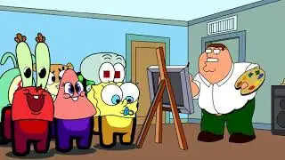 The Among Us ( SpongeBob Baby ) Painted His Truth ( Peter' I Painted My Truth ) Among Us Animation