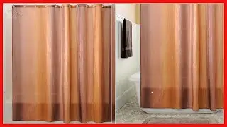 iDesign Ombre Fabric Shower Curtain Water-Repellent and Mold- and Mildew-Resistant for Master
