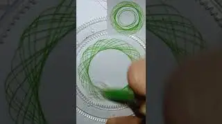 Spiro Art Design Reverse ◀️ #shortfeed #shortsviral #spirograph #satisfying #howto #drawing