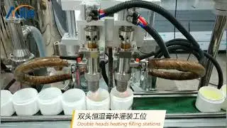 AILE Ointment Hair Wax Filling Equipment Hair Removal Shaving Cream Lip Balm Filling Machine