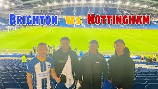 FIRST TIME !! MATCHDAY Vlog || Crazy atmosphere at Amex Stadium 🏟  || NO GAOALS 😞