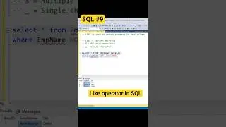 SQL | LIKE Operator Explained with Examples #sql #sqlqueries  #coding #databaseconcepts #dataanlysis