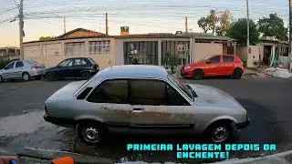 🚿 PRIMEIRA LAVAGEM DO CHEVETTE DA ENCHENTE! 😱 VEJA COMO FICOU!