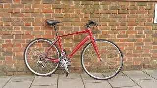 700c GIANT RED PAINTED 24-speed Aluminium Flat Bar Road BIKE Hybrid BICYCLE (6141)