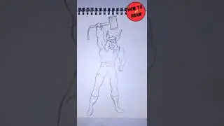 How To Draw Thor Easy || Thor Drawing #how #drawing #art