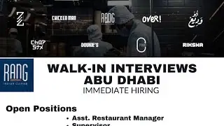 Restaurant jobs In UAE