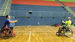 Indian Para Badminton Wheelchair Doubles Player Abu Hubaida AND Prem Kumar Ale Training Video
