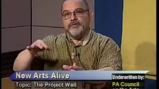 New Arts Program Project Wall with artist Ron Schira.  5-3-17