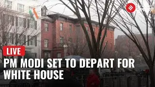 LIVE| Heavy Security at Blair House as Modi Prepares to Leave for White House