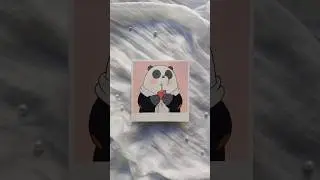 Cute acrylic painting of panda bear from we bare bears😍 #webarebears
