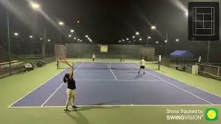 Wednesday night tennis&hellip;Amy & Jaylen vs Alex and Kathy, win 6-1, 6-2