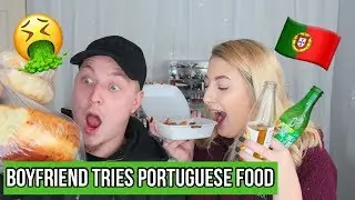 My Boyfriend Tries PORTUGUESE Food 🇵🇹 | Bryanna Figueiredo