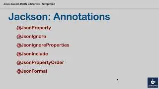 Part 8 | Jackson | Important Annotations