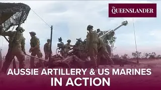 Joint LIVE FIRE at Mount Bundey: Aussie Artillery & US Marines in Action