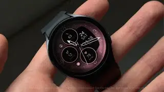 Rose Gold Analog Watch Face for Samsung Galaxy Watch 4-8, Google Pixel Watch & more