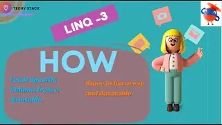 Linq 3 | fetch specific column from datatable | convert to list | Array | datatabel | 2024 | uipath
