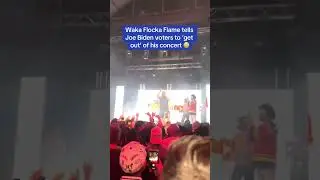 Atlanta rapper Waka Flocka Flame tells Biden supporters to 'GET OUT!'