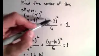 Find the Center of an Ellipse
