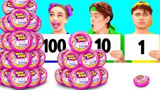 100 Слоев Еды Челлендж | Потрясающие Кухонные Хитрости от BaRaDa Challenge