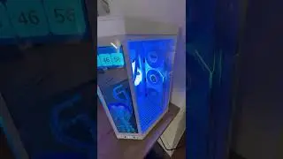 gaming pc build with samsung 57 odyssey g9 #gaming #pcbuild #shorts