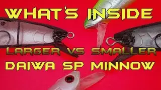 WHAT'S INSIDE:  LURE AUTOPSY and COMPARISON:  New Larger Daiwa Salt Pro MInnow 17 vs the smaller 15