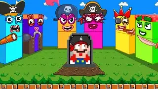 Ultimate Clash: Mario Escape R.I.P All PIRATE Numberblocks Maze | Game Animation