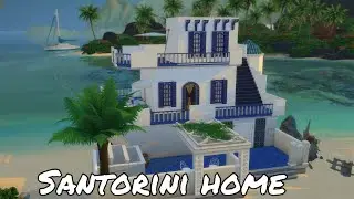 Santorini House | Cinematic Camera | The Sims 4