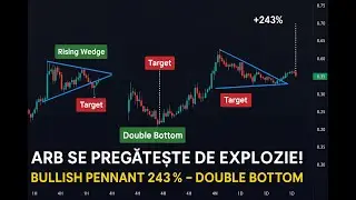 ARB se pregătește de EXPLOZIE!🚀Bullish Pennant 243%&ndash;Double Bottom confirmat?Analiză Tehnică 1H/4H/1D