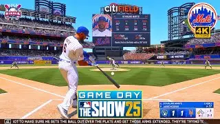 MLB The Show 25 Milwaukee Brewers vs New York Mets - Gameplay PS5 4K 60fps