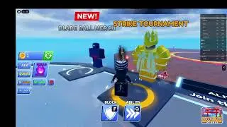 Playing strike tournament in Blade Ball