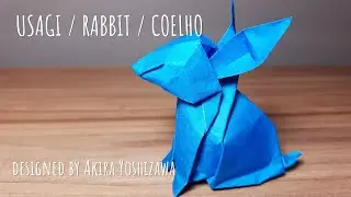 Origami: USAGI / RABBIT / COELHO (designed by Akira Yoshizawa)