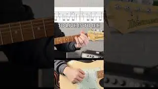 To Live Is To Die #metallica #jameshetfield #kirkhammett #guitar #acousticguitar #tabs