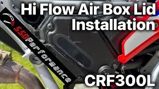 550 Performance Hi Flow Air Box Lid Installation | CRF300L | FrogzSkin
