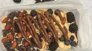 Keto Berry & mixed nuts  Chocolate pudding butter cake homemade #keto #viral #viralvideo #homemade 