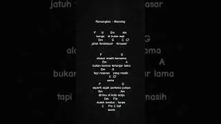 Pamungkas - Monolog || Lirik Chord gampang || Vocal by: ig (@n.niaara1) #gitarcover #gitarmudah