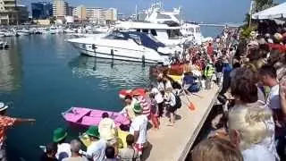 Charity Cardboard Boat Race AT Ocean Village Gibraltar