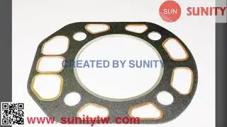 TAIWAN SUNITY - TS155 HEAD GASKET W/COPPER OEM 103854-01330 for Yanmar  Generator Engines