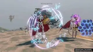 Digimon story time stranger WarGreymon & MetalGarurumon DNA Digivolve fuse to Omnimon