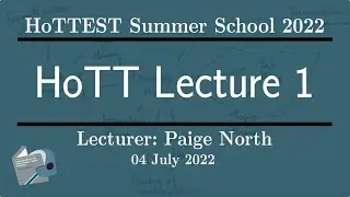 HoTT Lecture 1: Dependent types and dependent functions -- HoTTEST Summer School 2022