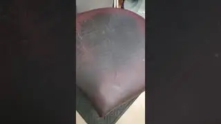 Cleaning original leather on a 1934 Koken barber chair