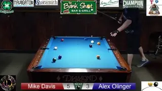Mike Davis Vs Alex Olinger  * Semi Finals * 2018 MD 8 Ball Championship