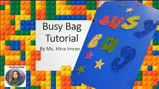 How to make a busy bag/ travel activity for children| Fun DIY and activity for toddlers and kids